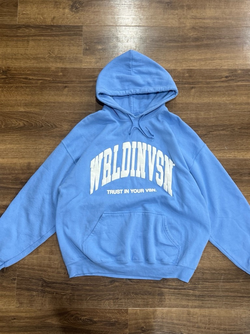 Weldinvski Blue Pullover Hoodie - Men's Casual Sweatshirt